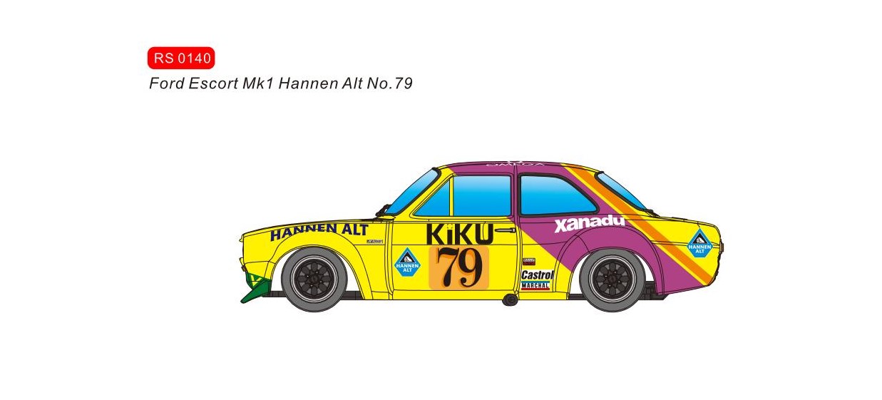 RS0140 Ford Escort Mark 1 livery 2 (Pre order)